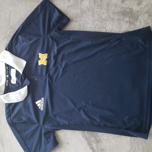 ADIDAS MICHIGAN Soccer Polo Jersey ⚽️ Size Small